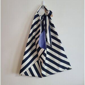 NWT Jejia Bag Striped Hobo Tote Bag Blue White Shoulder Bag
